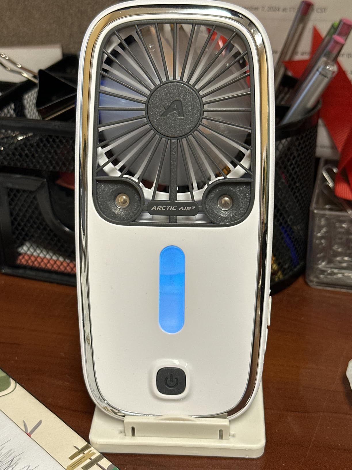 Arctic Air Pocket Small Portable Fan, Powerful, Personal Air Cooler with 3 Adjustable Speeds, 12-Hour Battery Life, Hand Fan for Indoor and Outdoor Use customer photo 1