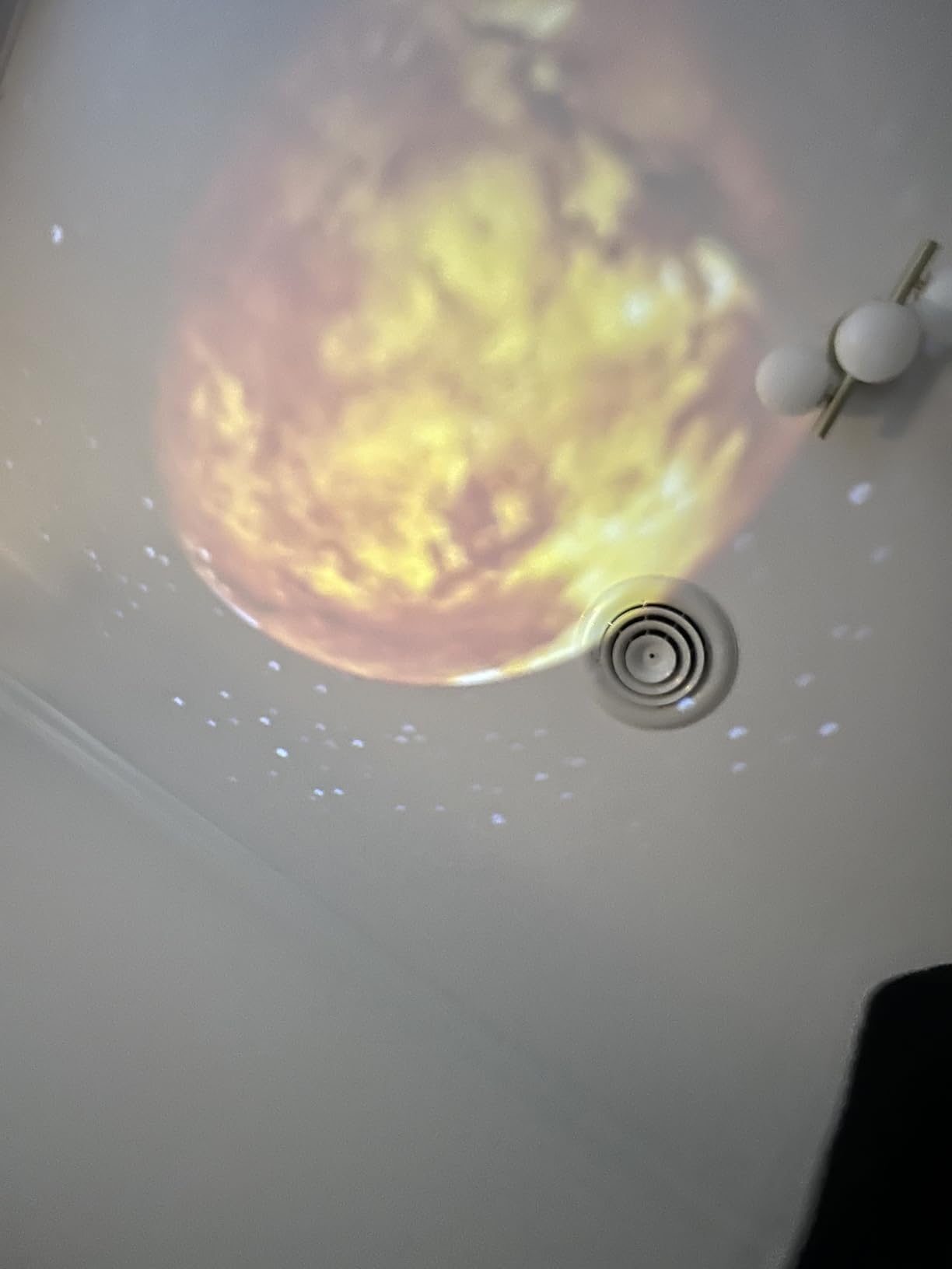POCOCO Galaxy Star Projector, Rechargeable, with 5K Discs, 2 Megapixel Lens | 6 Hour Battery Life, 1W Soft Light, Timer, 2 Replacement Optical Film Discs, Gift to Relax, Study, Meditate and Stress Relief customer photo 2