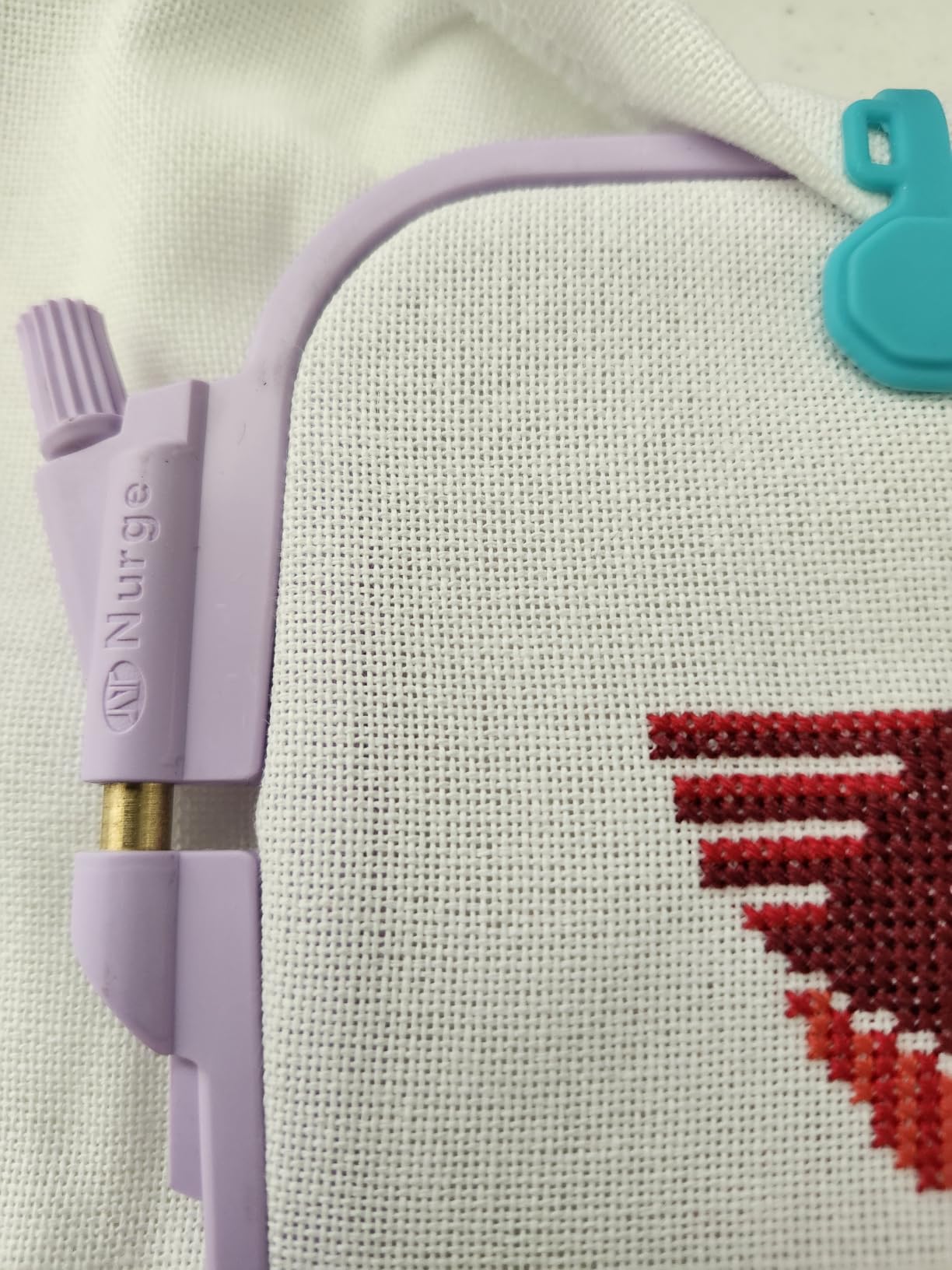 Nurge Lilac 4 Pcs Set Plastic Square Embroidery Hoop, Cross Stitch Hoops, Punch Needle Hoop, DIY Craft Sewing, ABS Plastic Embroidery Hoops customer photo 1