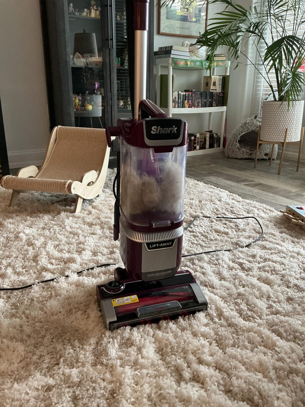 Shark Rotator Lift-Away Vacuum with DuoClean PowerFins, Wine Purple, LA702 | DuoClean PowerFins HairPro, Odor Neutralizer, Lift-Away Pod, HEPA Seal, LED Headlights, Crevice and Upholstery Tools, Pet customer photo 2