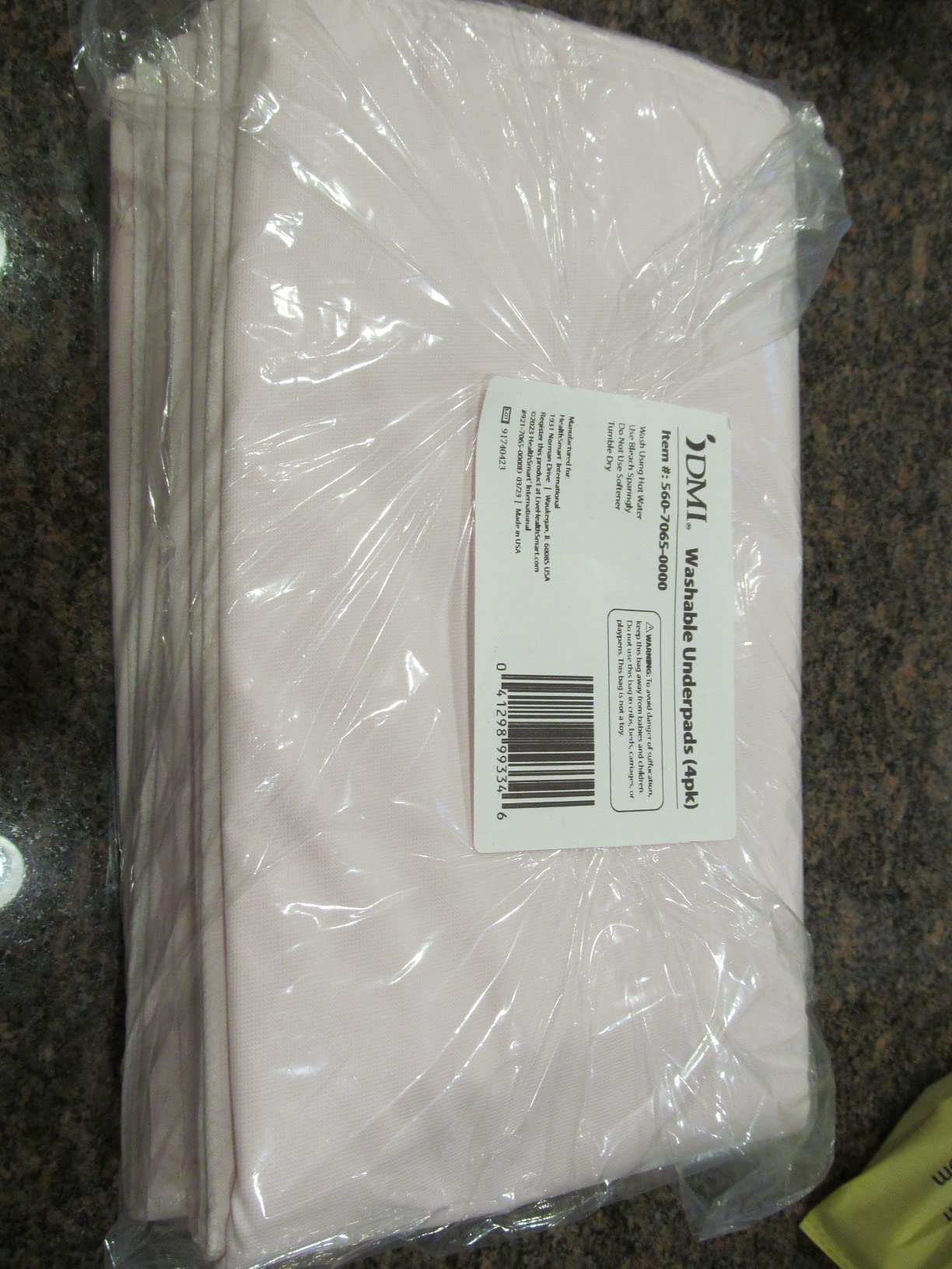 DMI Washable Underpads for Adults, Waterproof and Reusable Bed Pads for Juvenile Incontinence, Caregiving, Nursing, Hospitals, and Home Use, 34x36, 4 Count (Pack of 1) customer photo 1