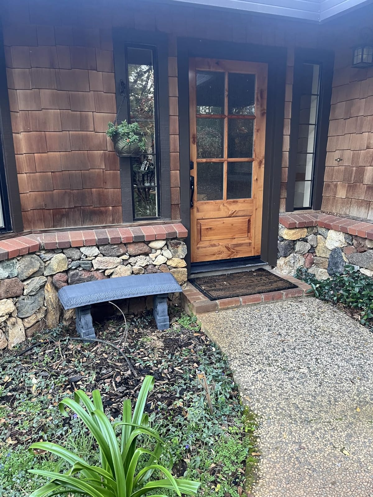 Arcadia Garden Products BE02 Fiberclay Garden, Outdoor Bench, Patio Seating for Front Porch Park Outside Furniture Decor, Gray customer photo 2
