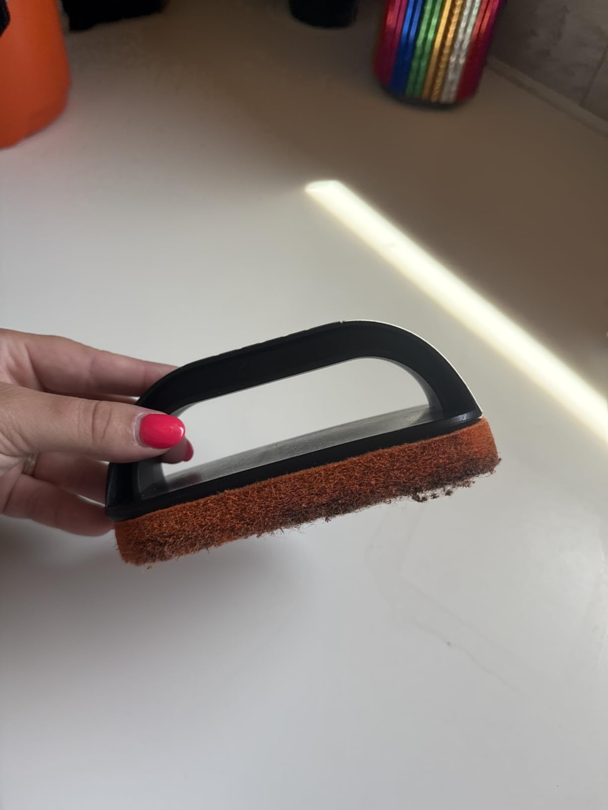 Griddle Cleaning Kit for Blackstone, Non-Scratch Scouring Pads for Kitchen | 5 Scrubber Pads and 1 Handle customer photo 2
