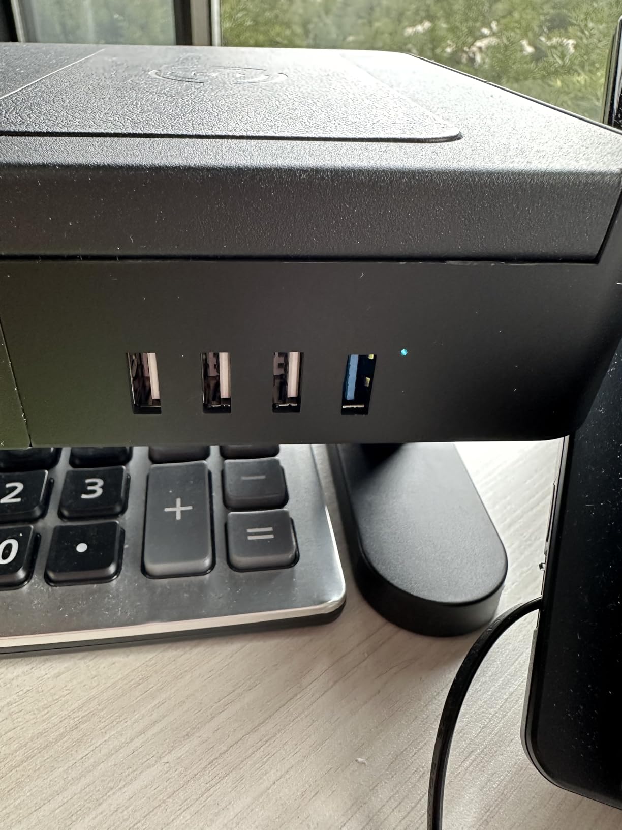 meatanty Dual Monitor Stand with 4 Adjustable Heights, Auto Phone Charging Pad, 4 USB Ports, Computer Riser with Drawers Storage, Metal Double Desk Organizer Lifter Raiser for 2 Monitors Screen Gift customer photo 1