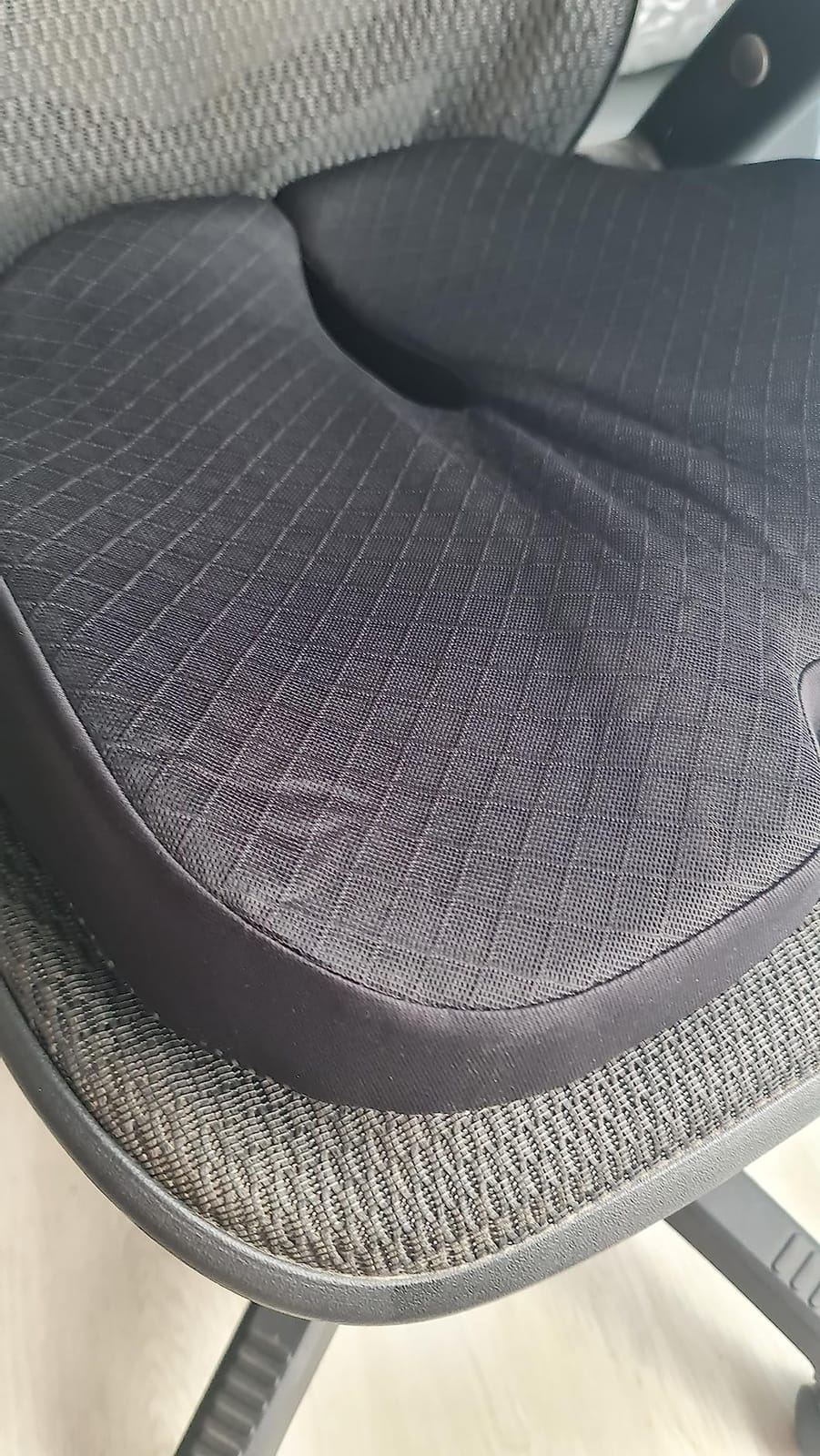 Car Seat Cushion - Premium Gel & Memory Foam Office Chair Cushions for Back,Sciatica,Coccyx,Tailbone Pain Relief, Driver Pillow for Auto, Gaming,Desk, Wheelchair,Truck (Black) customer photo 1