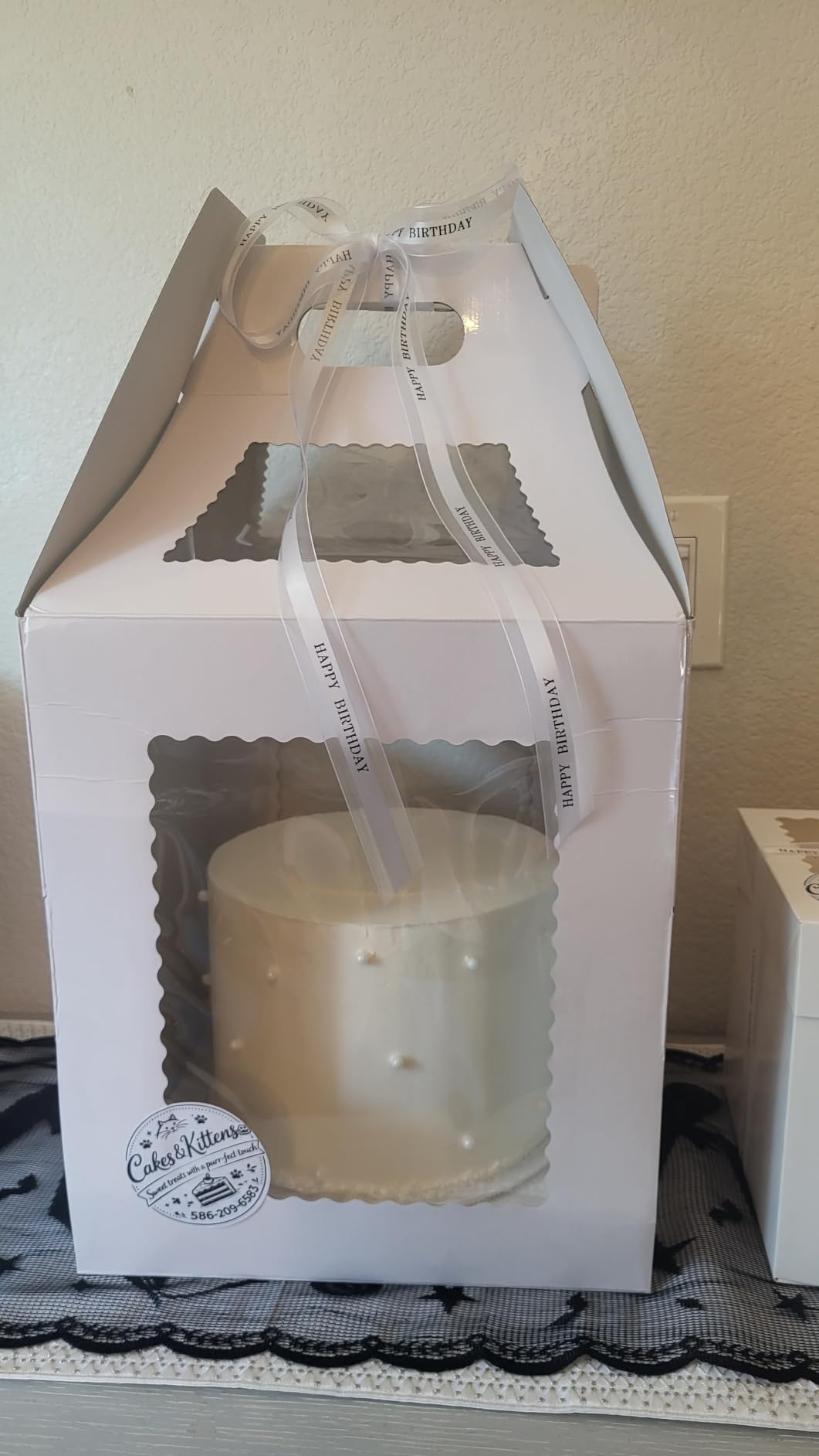 Tall Cake Boxes for Tier Cakes with Cake Boards 4 Pack 12x12x14 Inch Large Tiered Cake Carrier Containers with Window for Wedding Birthday Bakery customer photo 1