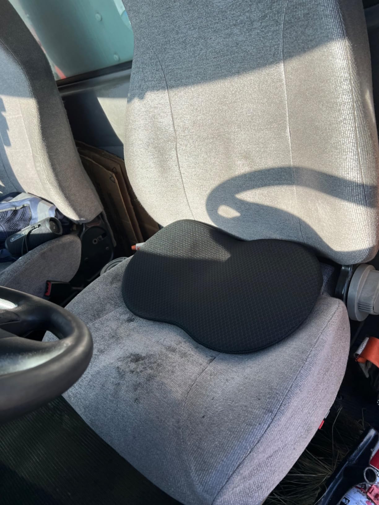 kingphenix Wedge Car Seat Cushion, Memory Foam Pad for Driving Comfort | High-Density Memory Foam Seat Cushion, 4D Breathable Mesh and Non-Slip Bottom customer photo 1