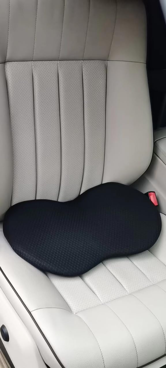 kingphenix Wedge Car Seat Cushion, Memory Foam Pad for Driving Comfort | High-Density Memory Foam Seat Cushion, 4D Breathable Mesh and Non-Slip Bottom customer photo 2