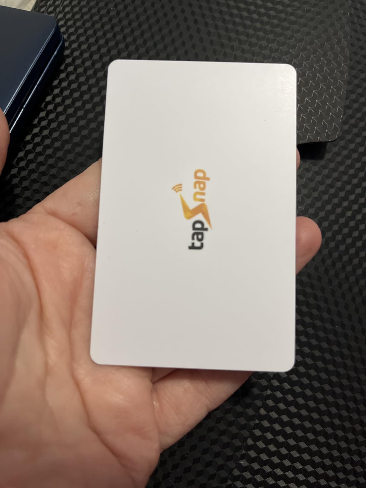 Digital Business Card - No Subscription, Unlimited Tap Sharing - NFC + QR - Compatible with iPhone & Android - Custom Business Card (Black) customer photo 1