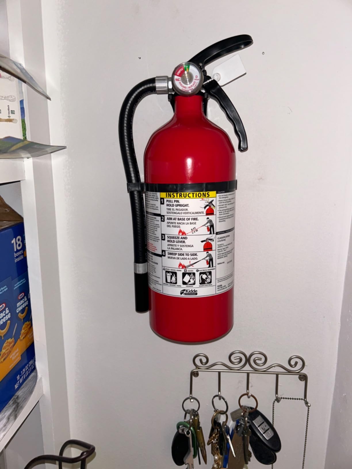 Kidde Full Home Fire Extinguisher, 3-A:40-B:C, KD176-340ABC | Residential Multi-Purpose Extinguisher for Medium to Large Common Household Fires, 5.5 lb. Dry Chemical customer photo 1