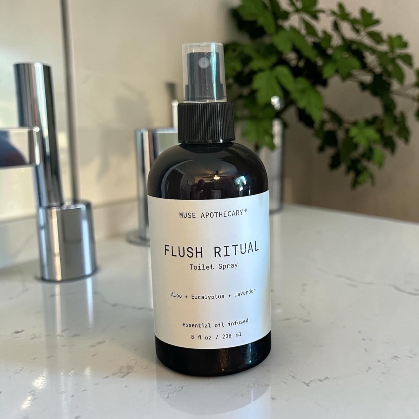Muse Apothecary Flush Ritual - Aromatic & Refreshing Toilet Spray, Use Before You Go, 2 oz, Infused with Natural Essential Oils - Aloe + Eucalyptus + Lavender, 2 Pack customer photo 2