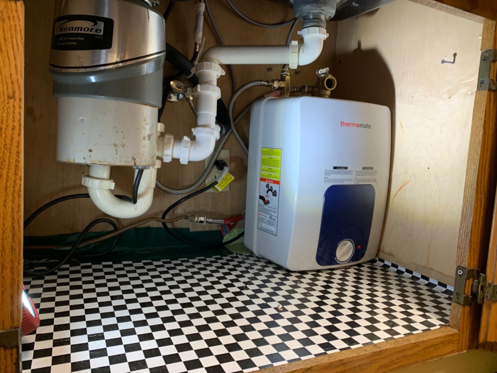ThermoMate Mini Tank Water Heater Electric, ES250B 2.5 Gallon Point of Use Under Sink Water Heater, 120V Corded Wall or Floor Mounted, UL Listed customer photo 2