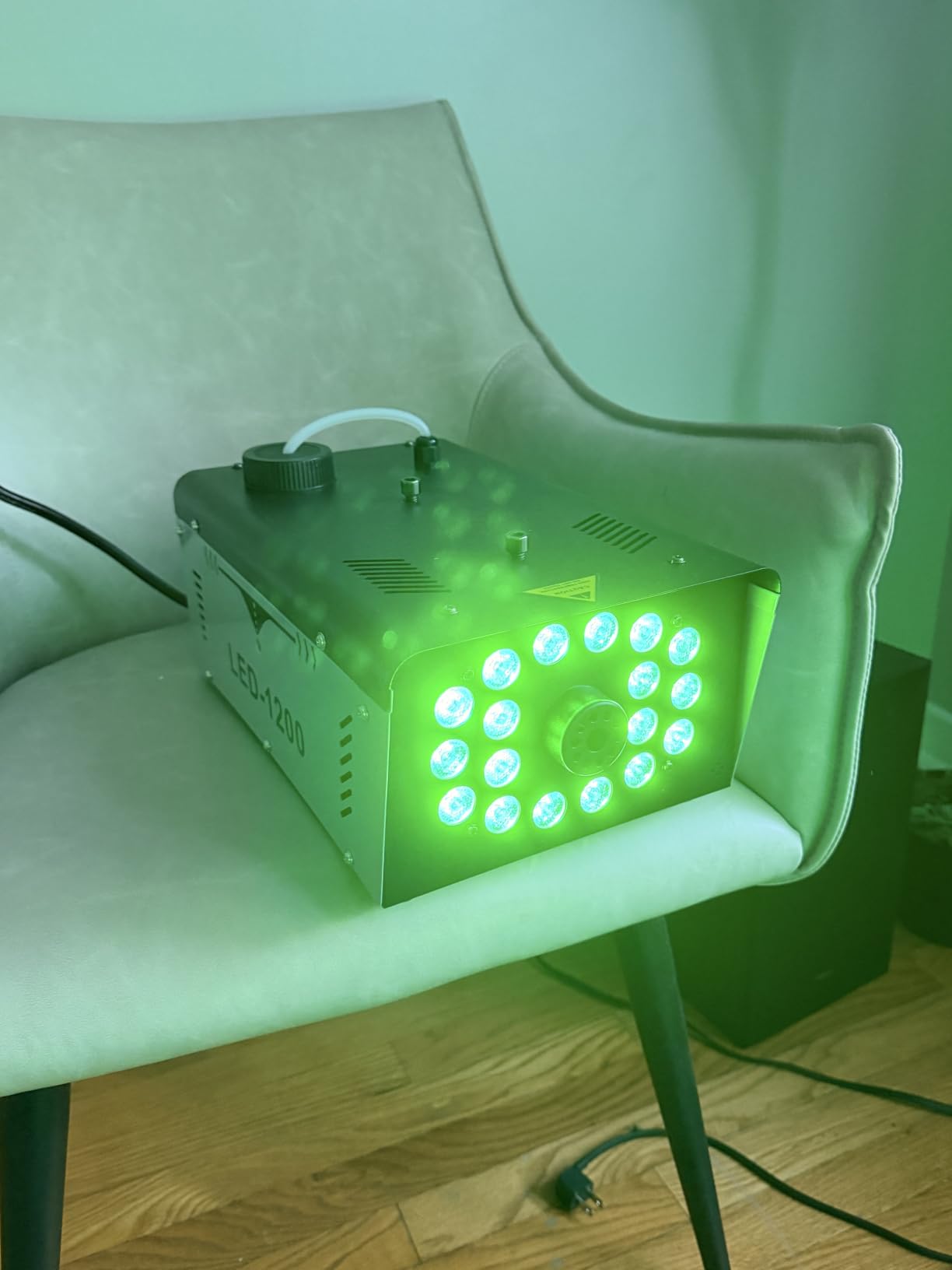 Fog Machine Halloween Outdoor 1200W with 18 LED Lights, Smoke Machine Fog with Remote, Perfect for Party, Stage, Wedding, Indoor customer photo 2