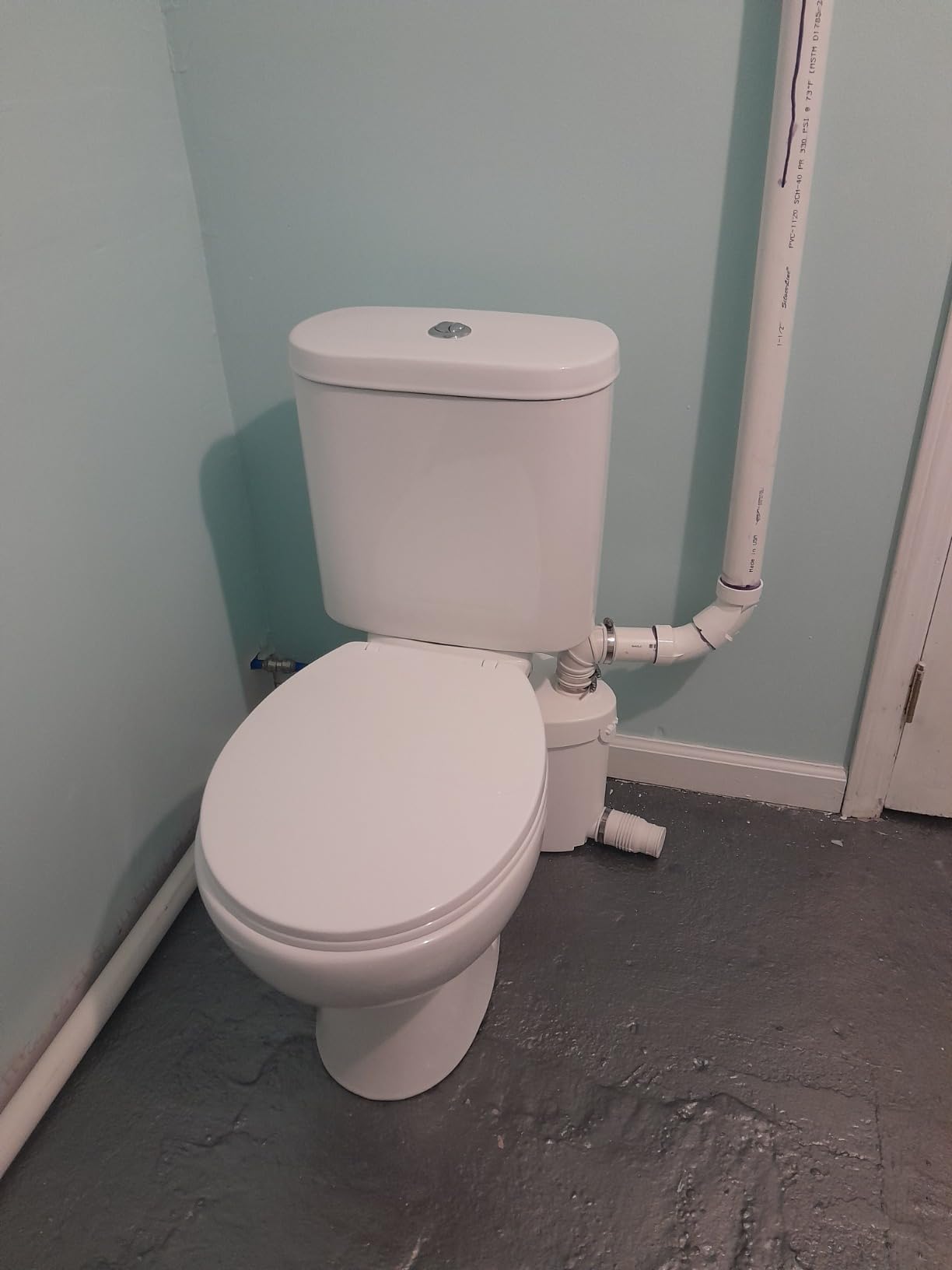 Simple Project 600w Macerating Toilet System, Silent & Powerful | Upflush Upflow Toilet for Basement Included Macerator Pump with Ac Vent & 4 Water Inlets for Bathroom, 2-piece Kit customer photo 2