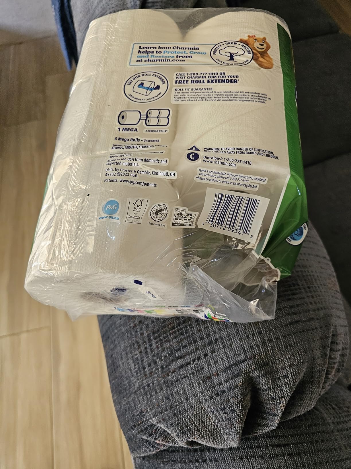 Charmin Ultra Gentle Toilet Paper, 9 Mega Rolls, 231 Sheets Per Roll customer photo 1
