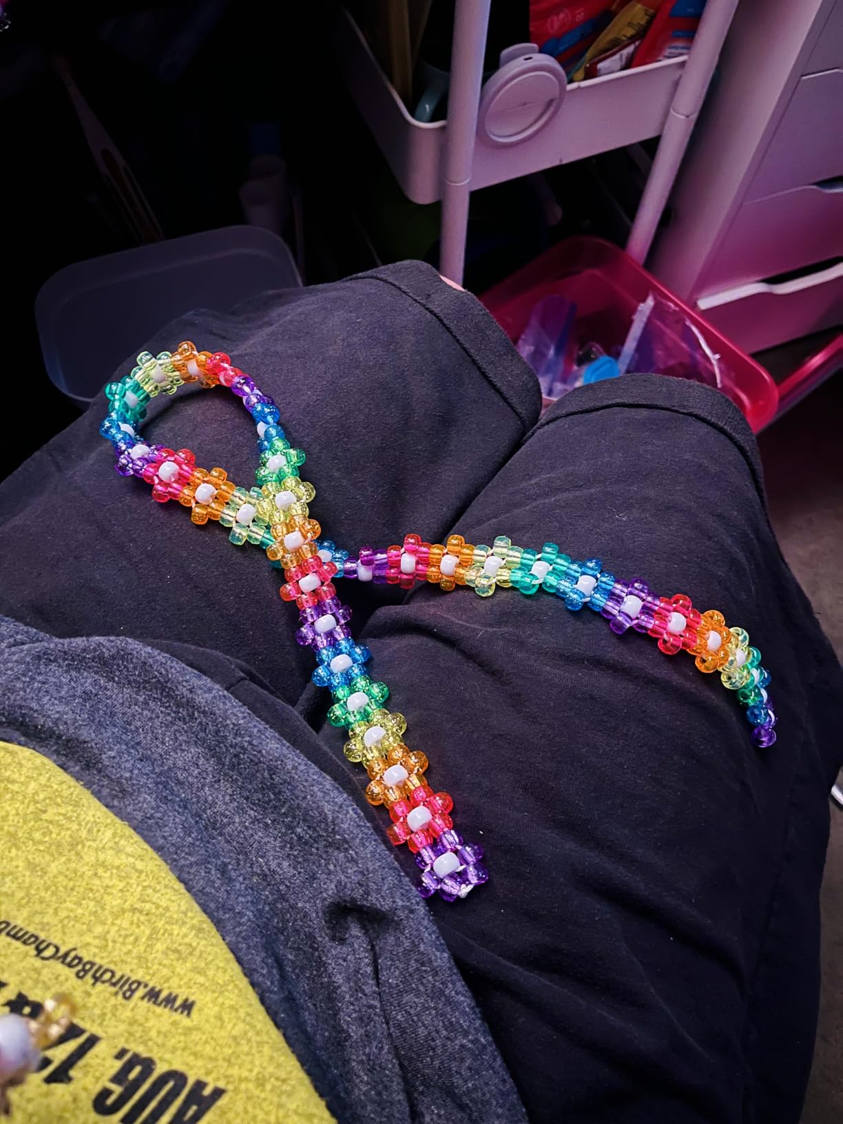 5 Boxes Bracelet Making Kit Pony Beads, 96 Colors 3500Pcs Kandi Beads for Bracelets with 800Pcs Letter Bead Friendship Bracelet Rave Accessories Craft Kits for Kids Adults Keychain Jewelry Making customer photo 1