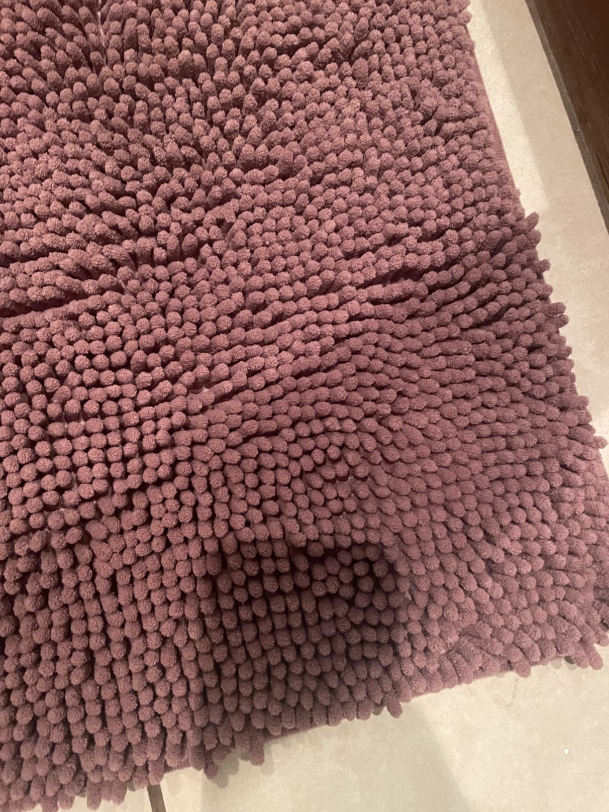 OLANLY Bathroom Rugs 30x20, Extra Soft Absorbent Chenille Bath Rugs | Grey, Quick-Drying Rubber Backing, Machine Washable Bath Mat for Bathroom Floor, Tub and Shower, Home Decor Accessories customer photo 1