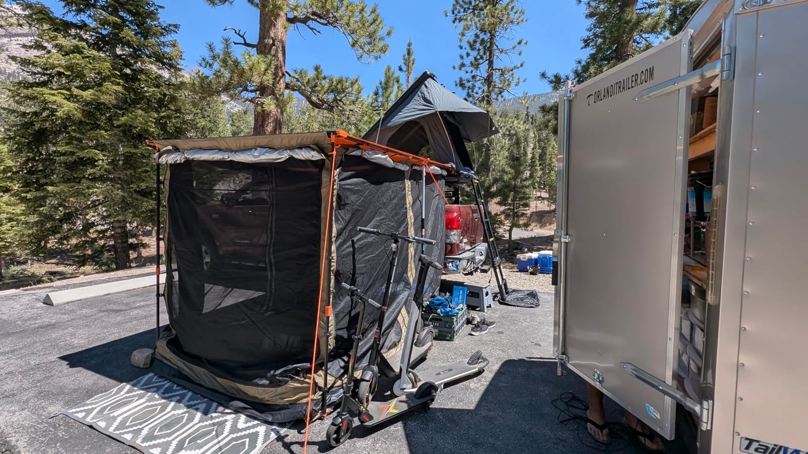 ALL-TOP Awning Room with Floor 8.2' x 8.2' Rip-Stop 210D Oxford Awning Tent with Bug-Resistance Mesh, Waterproof Sun Shelter for Overland, Camping(Room Only) customer photo 1