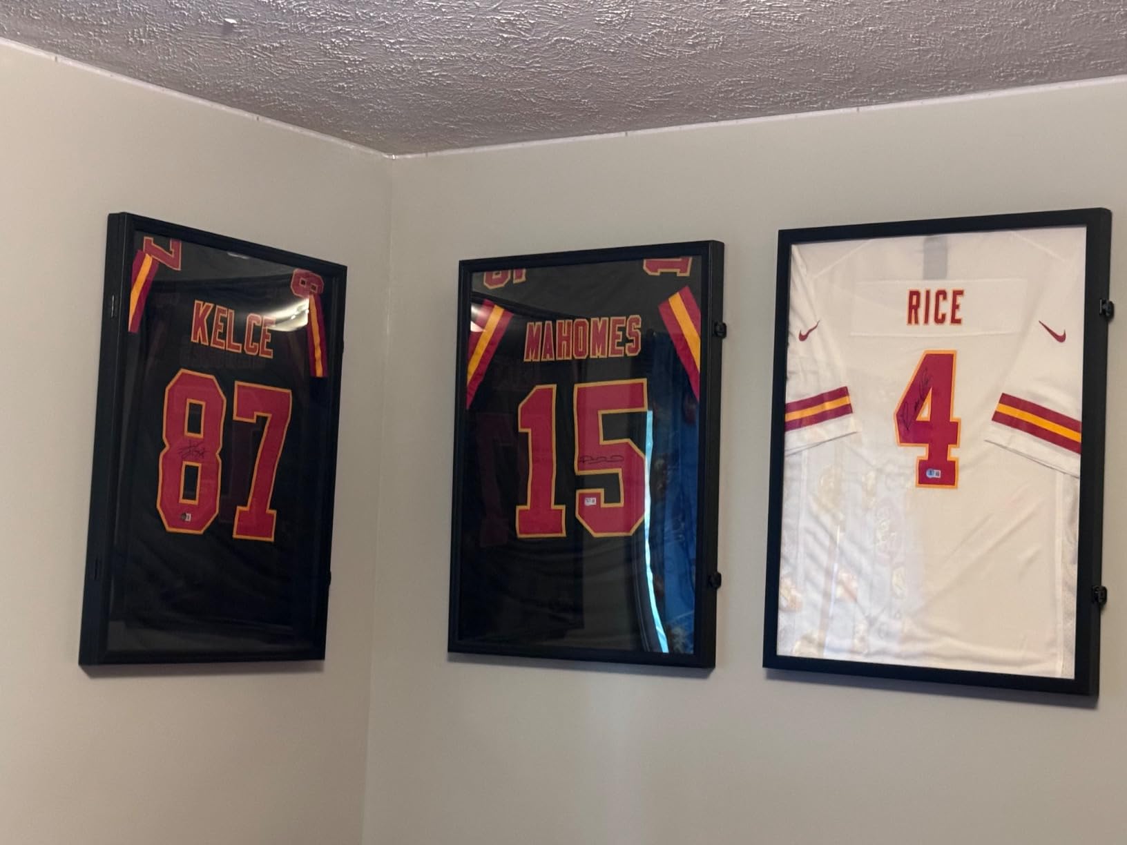 Jersey Frame Display Case Large Lockable Jersey Frame Shadow Box | UV Protected Acrylic and Hanger for Baseball Basketball Football Soccer Hockey Sport Shirt customer photo 1