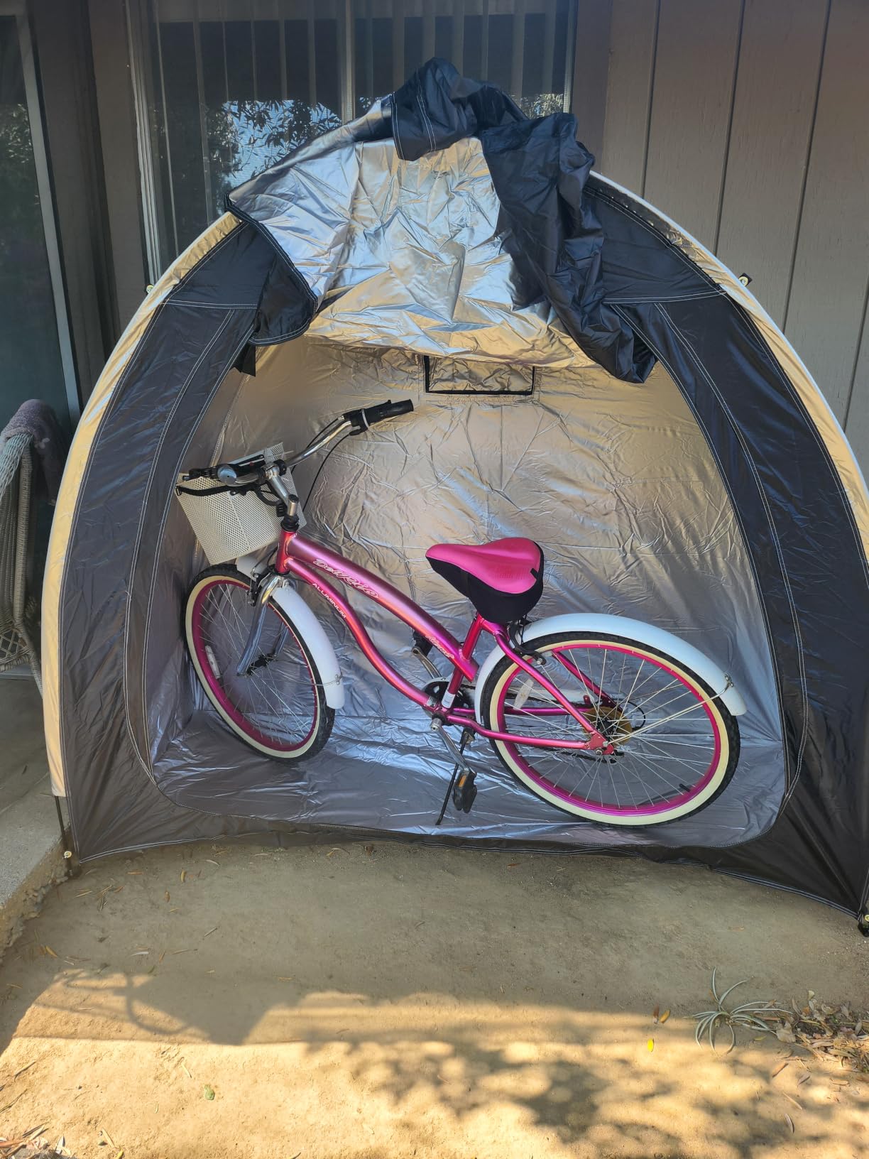 MAIZOA Outdoor Bike Storage Shed Tent - 210D Oxford Waterproof customer photo 2