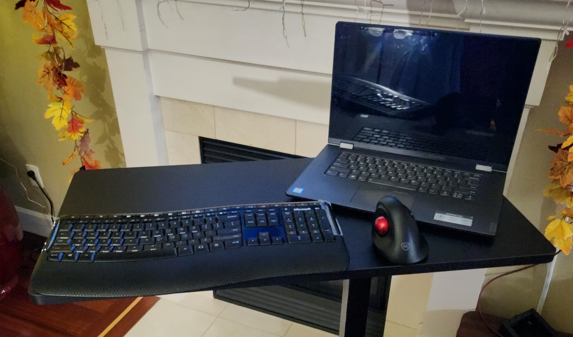 VIVO Black Mobile 32 x 16 inch Over Couch Laptop Table, CART-V02L | Height Adjustable Bedside Desk for Recliner, Laptop Cart with Hidden Caster Wheels, Holds 17.6 lbs customer photo 2