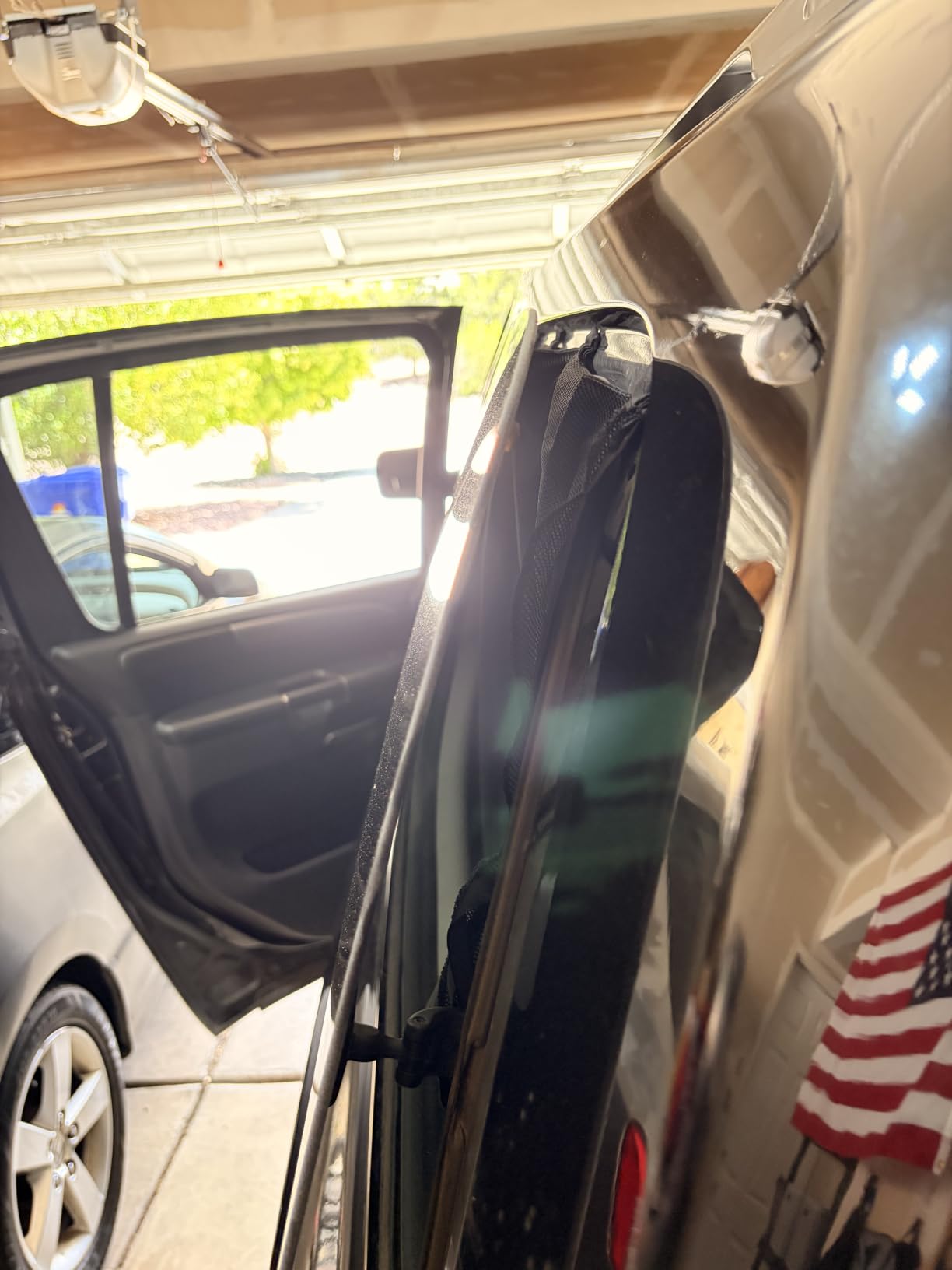 Car Window Shades, 2 PCS Magnetic Double Layer Auto Sun Shade for Side Windows Privacy Full Covers/Half Shade Options Back Car Window Curtains for Baby Protection customer photo 1