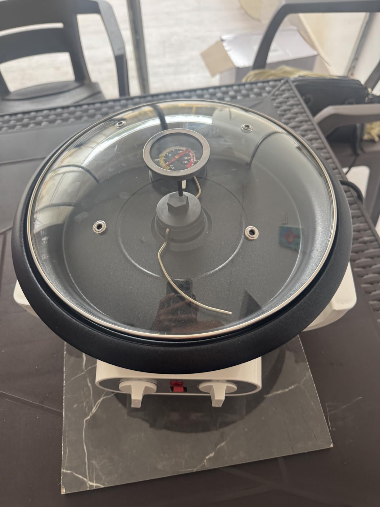 WINB Coffee Roaster Machine for Home Use, 110V Household Electric Coffee Bean Roaster with Timer Roasting Machine Peanut Bean Home Coffee Roaster customer photo 1