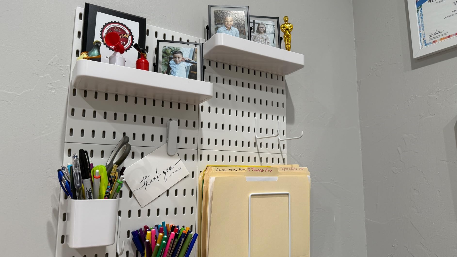 VUSIGN Pegboard Combination Wall Organizer Kit 22