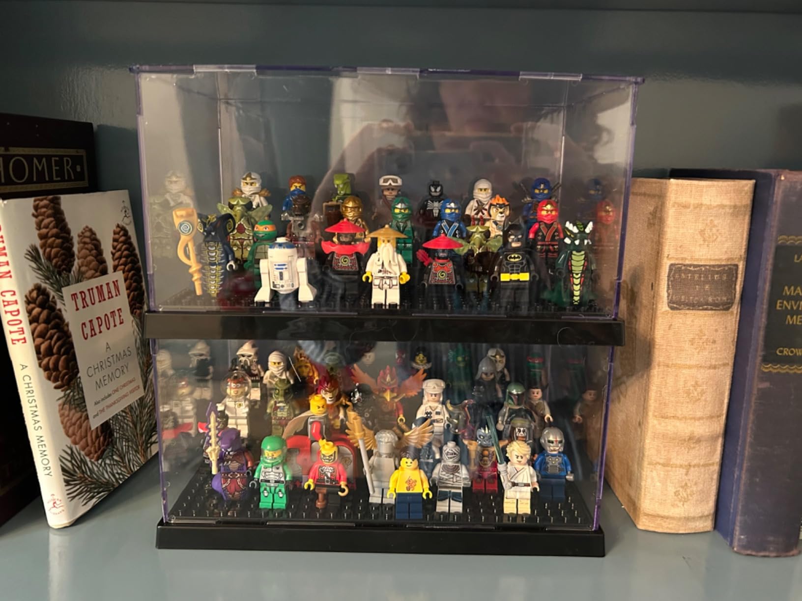 2 Pack Minifigure Display Case - 70 minifigures, stackable customer photo 1