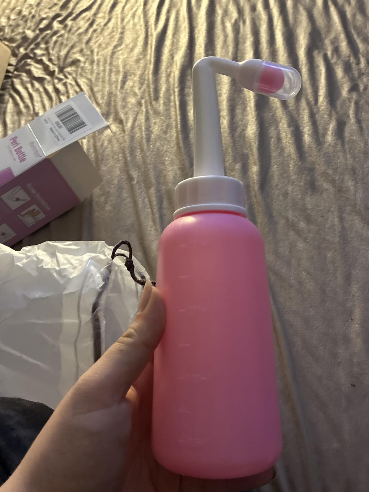 Premium Peri Bottle for Postpartum Care | Upside Down Peri Bottle, Portable Bidet for Perineal Recovery and Cleansing After Birth 12OZ/350ml customer photo 2