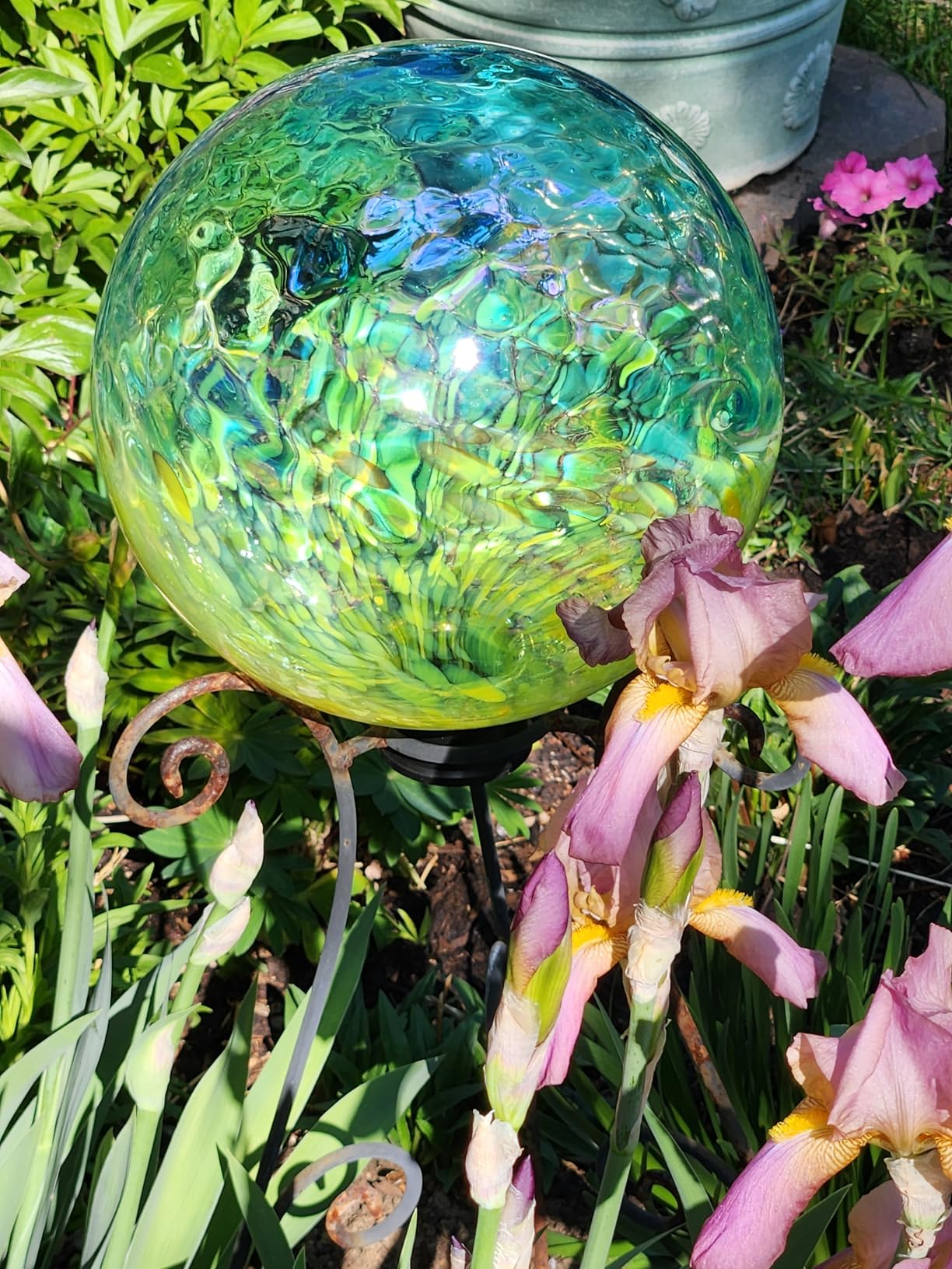 VCUTEKA Gazing Ball, Glass Gazing Balls Garden Globe Decor 10
