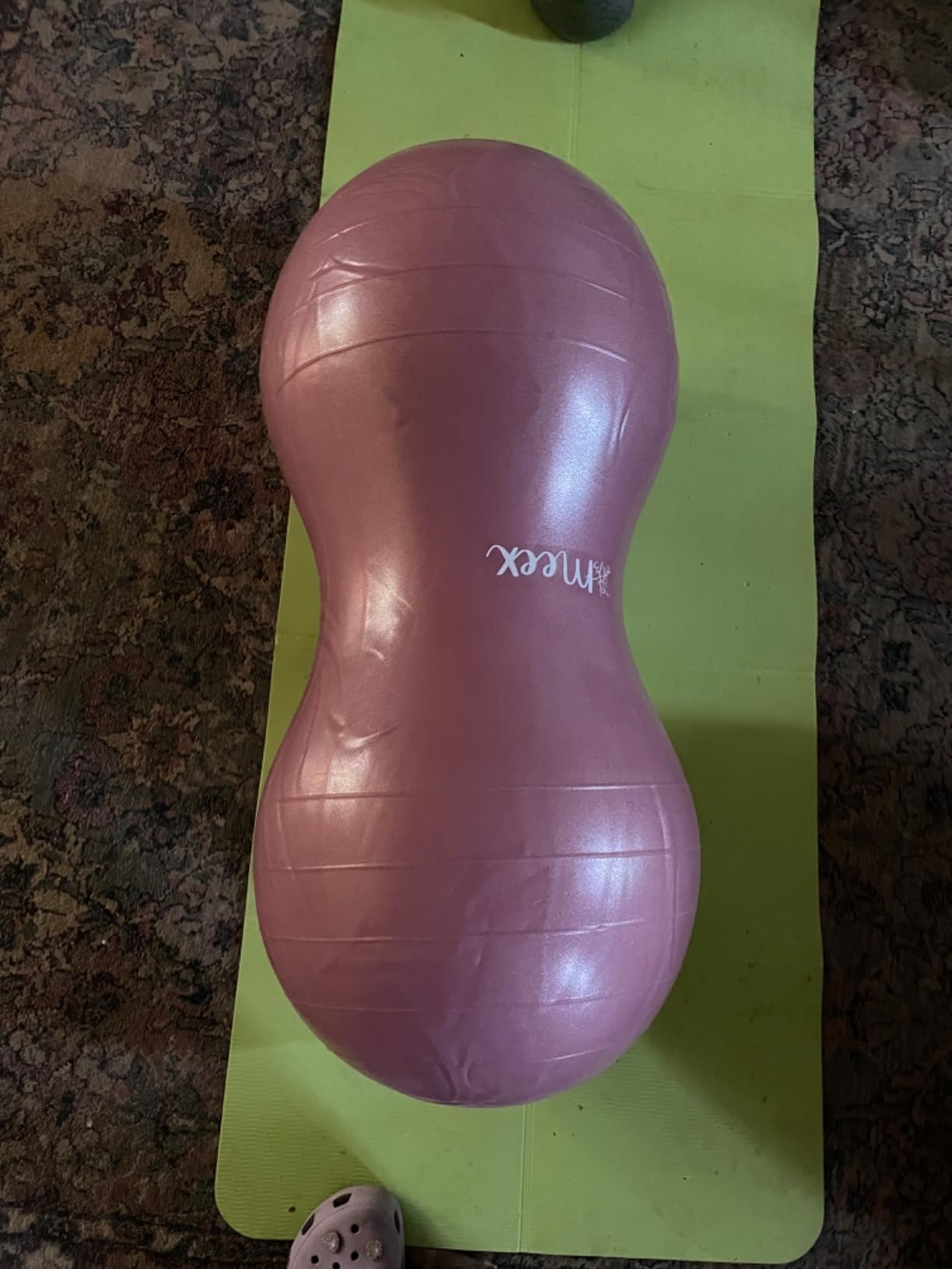 Meex Peanut Ball Labor - Durable and Thick Birthing Ball for Pregnancy - Peanut Ball Pregnancy for Labor - Antiburst Birth Ball - Labor Ball - Peanut Exercise Ball - Pregnancy Ball - Pump Included customer photo 1