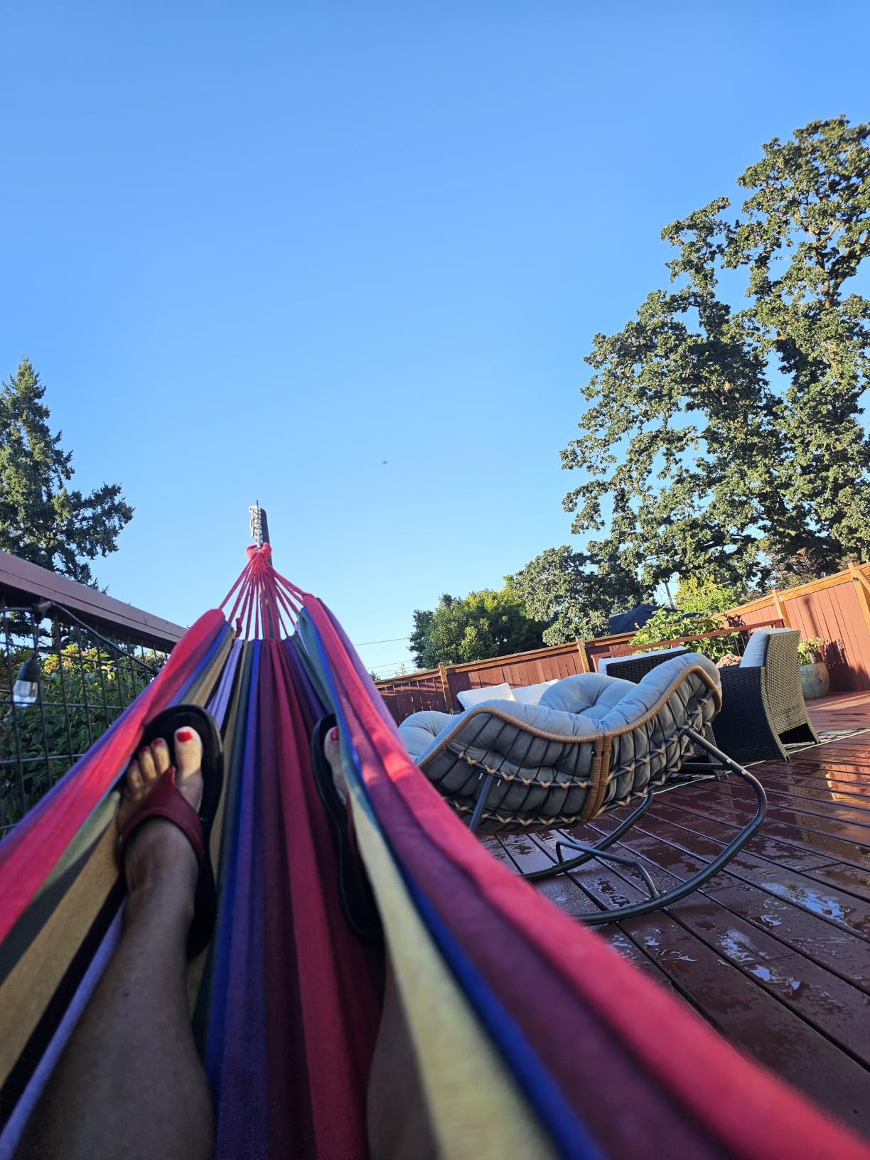 SUNCREAT Hammocks for Outside 2 Person Heavy Duty, Dark Gray with Tassels | Extra Large Double Hanging Hammock for Camping customer photo 1