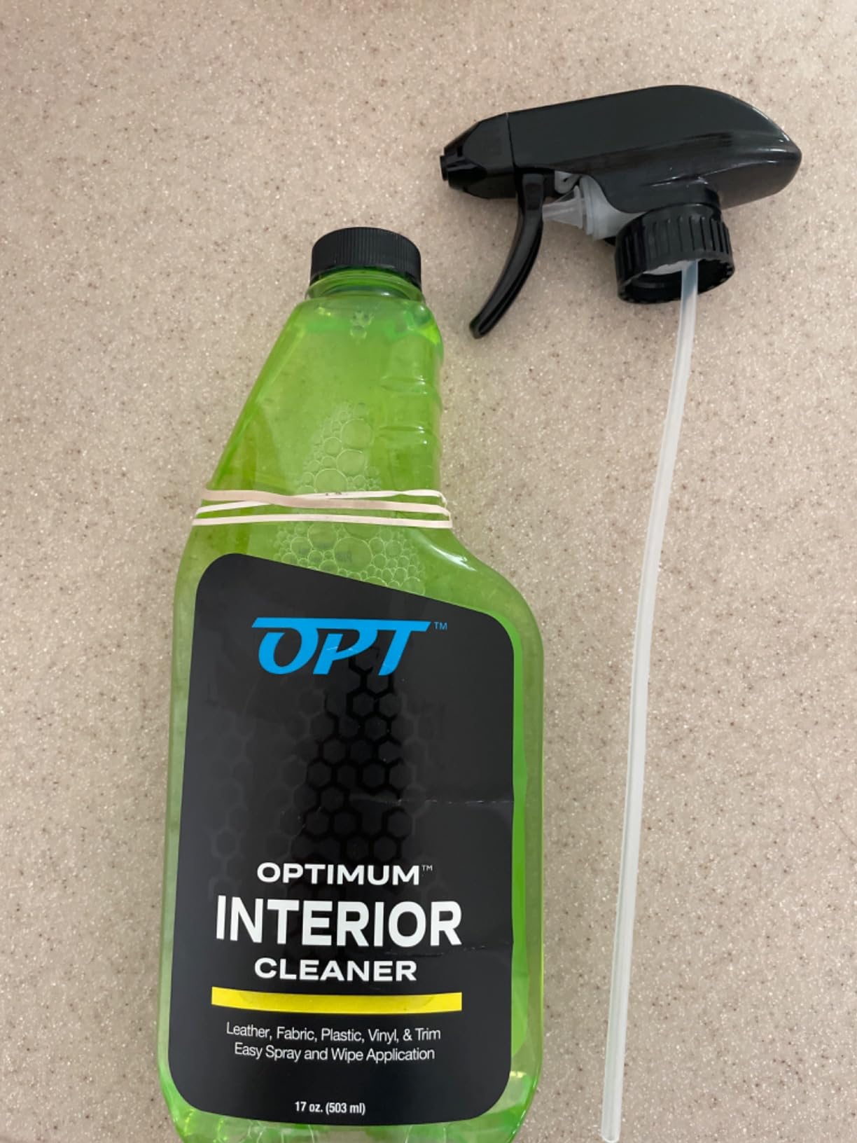 Optimum Interior Cleaner - Car Interior Cleaning and Detailing Spray - Safe on Leather, Upholstery, Interior Trim, Dash, and Plastic (1 Gallon) customer photo 1