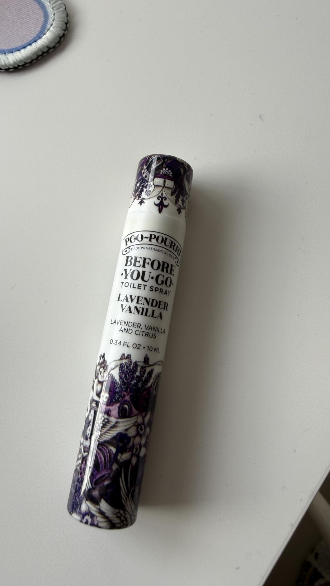 Poo-Pourri Before-You-Go Pocket Toilet Spray, Lavender Vanilla, 1 Fl Oz | Travel Essentials On-The-Go Bathroom Odor Deodorizer with Essential Oils, TSA Approved Size, Up to 50 Uses customer photo 1