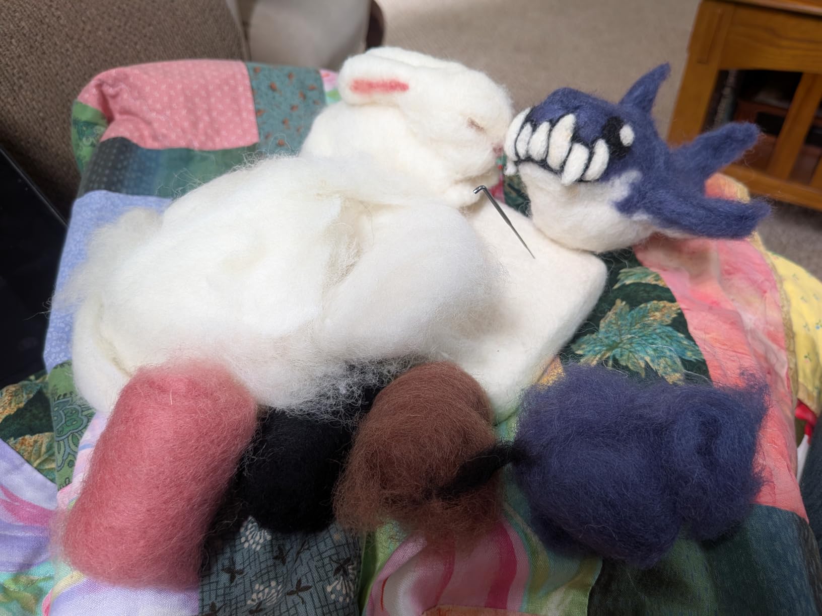 Woolbuddy Needle Felting Kit Starter Set (Farm Animals) for Beginner Adults | Needle Felting Kit Set (Sea Animals, Farm Animals, Dinosaur), Includes Handmade Wool Roving, Felting Needles & Instruction customer photo 1