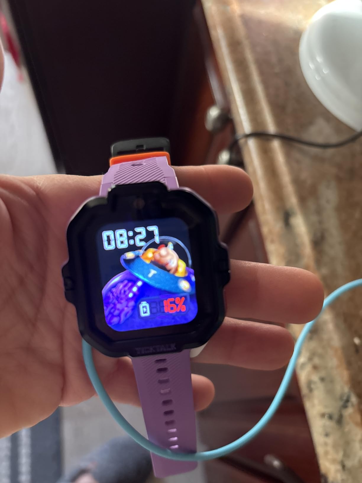 TickTalk5 Kids Smart Watch with GPS Tracker, Calls, Texts & SOS Ages 3-12 | Kids Smartwatch with HD Face Calling, SMS, Real Time GPS Tracking, Parental Controls, Kid-friendly music and Wellness customer photo 2