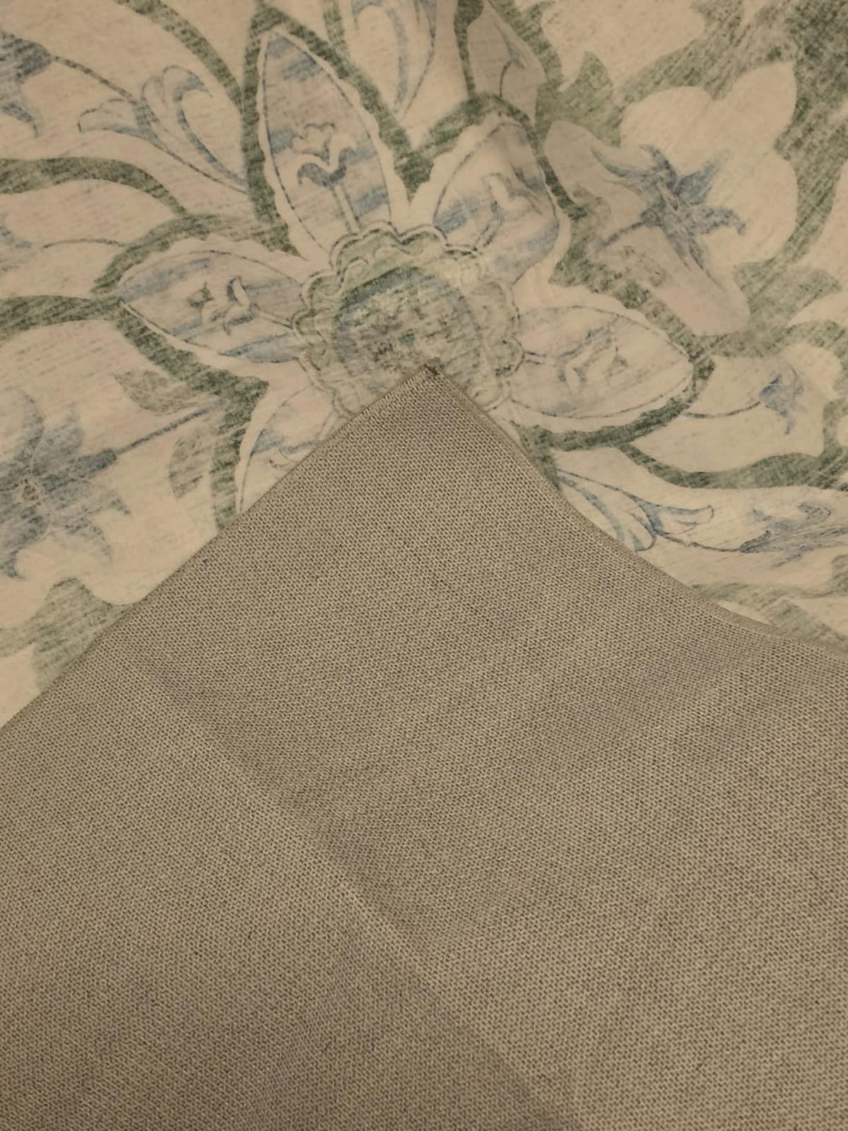 RELEANY Washable Area Rug, Large 9'x12', Brick/Brown/Green | Non-Slip, Water Repellent, Pet Friendly, Easy to Clean, Vintage Floral Boho Decor for Living Room Bedroom Dining Room customer photo 1