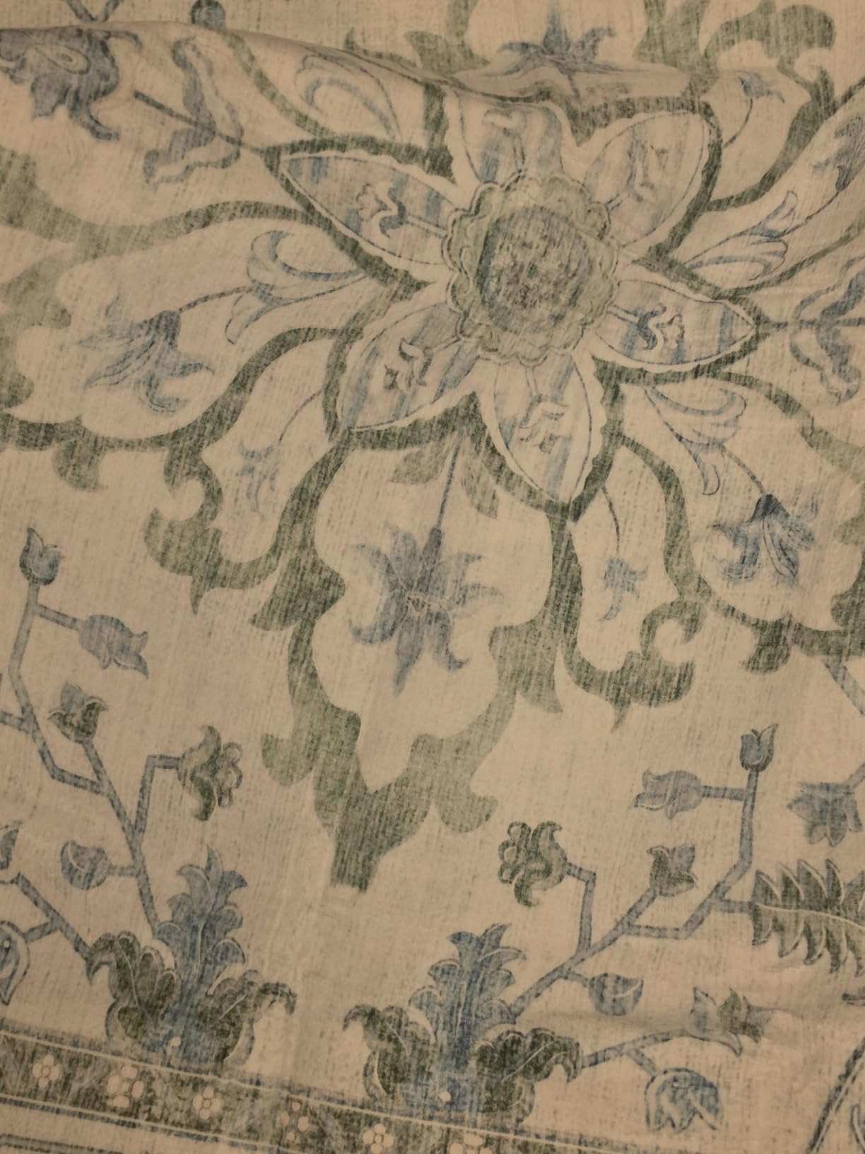 RELEANY Washable Area Rug, Large 9'x12', Brick/Brown/Green | Non-Slip, Water Repellent, Pet Friendly, Easy to Clean, Vintage Floral Boho Decor for Living Room Bedroom Dining Room customer photo 2