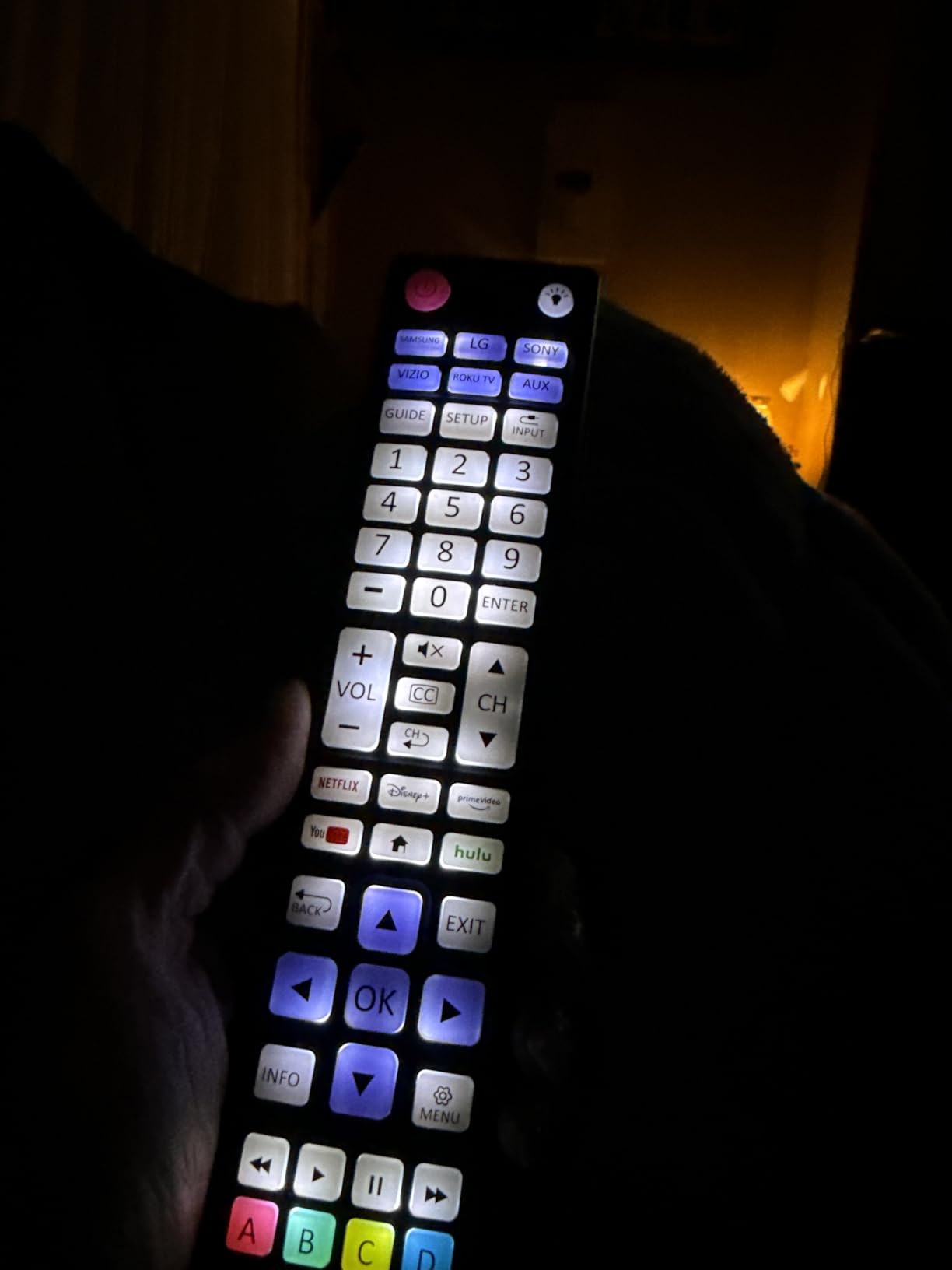 UltraPro Backlit OneTouch Universal Remote Control, Replacement TV Remote | Samsung, LG TV Remote, Vizio, Sony, Roku and More, Easiest Setup Ever U.S. Based Support 80830 customer photo 1