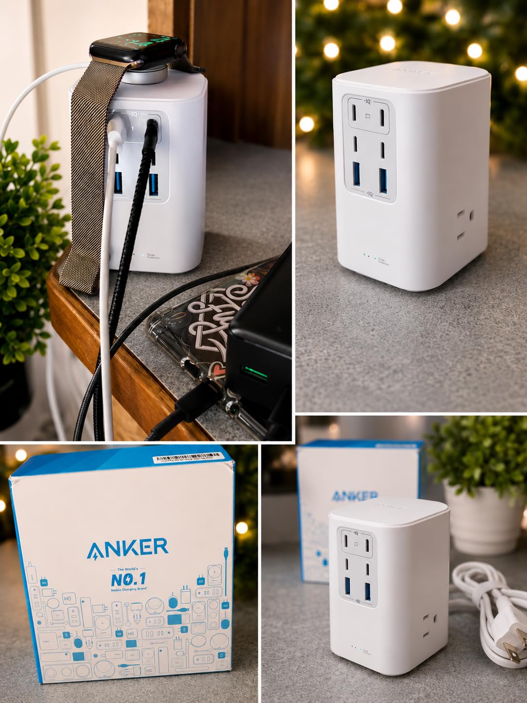 Anker Desktop Charger, 9-in-1 Power Strip with 300J Surge Protector, 100W customer photo 1