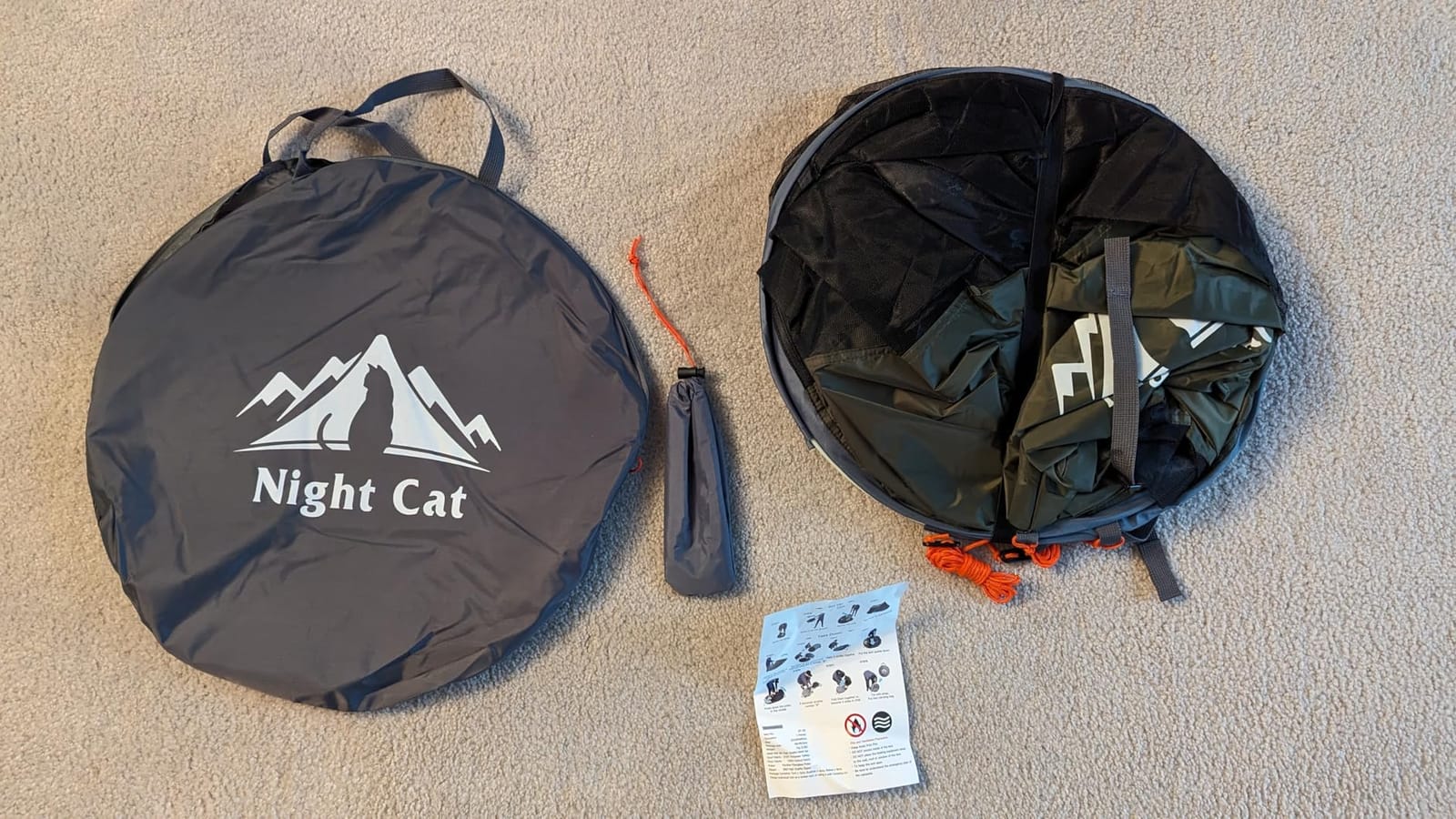 Night Cat Pop-up Mosquito Tent: 1 Person Camping Tent with Bug Screen Net Adults Fits for Camping Cot (Excluded) customer photo 2