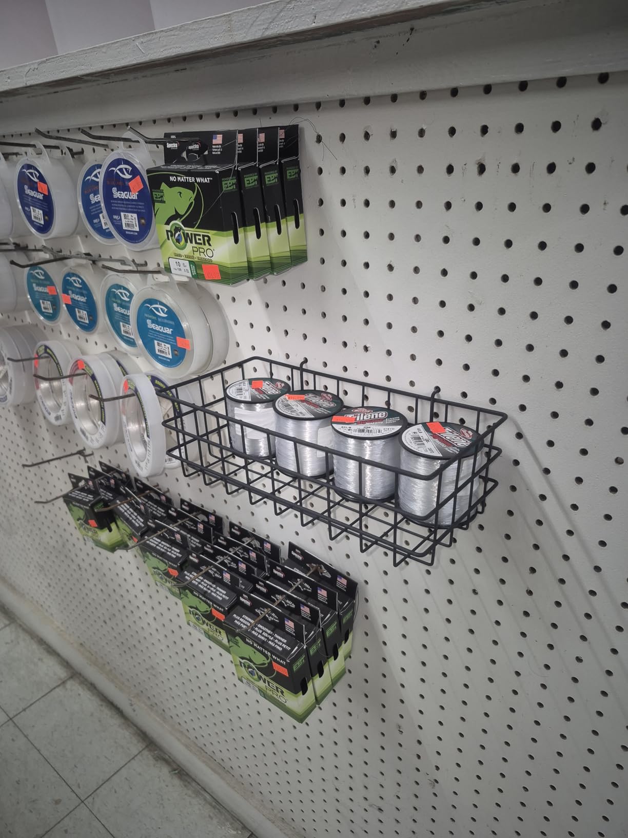 4 Pack Metal Pegboard Baskets Organizer Hooks for Garage Workshop | Sturdy Construction, Easy to Install on Standard Pegboard Great for Hold Hardware, Gardening Tools and Small Accessories customer photo 2