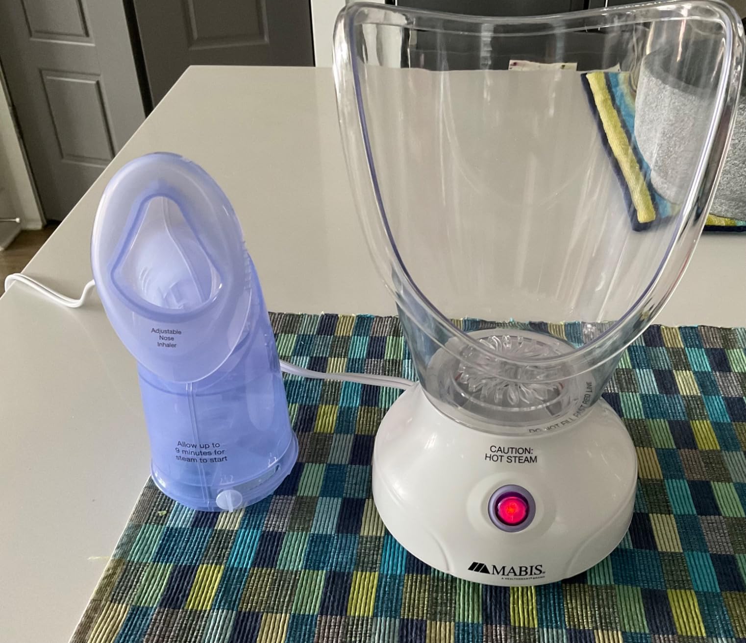 Mabis Steam Inhaler with Adjustable Facial & Nasal Mask (FSA/HSA) - Natural Vapor Inhaler Therapy for Sinus Relief, Skincare, & Pore Cleansing | Plug-in Vaporizer Humidifier customer photo 1