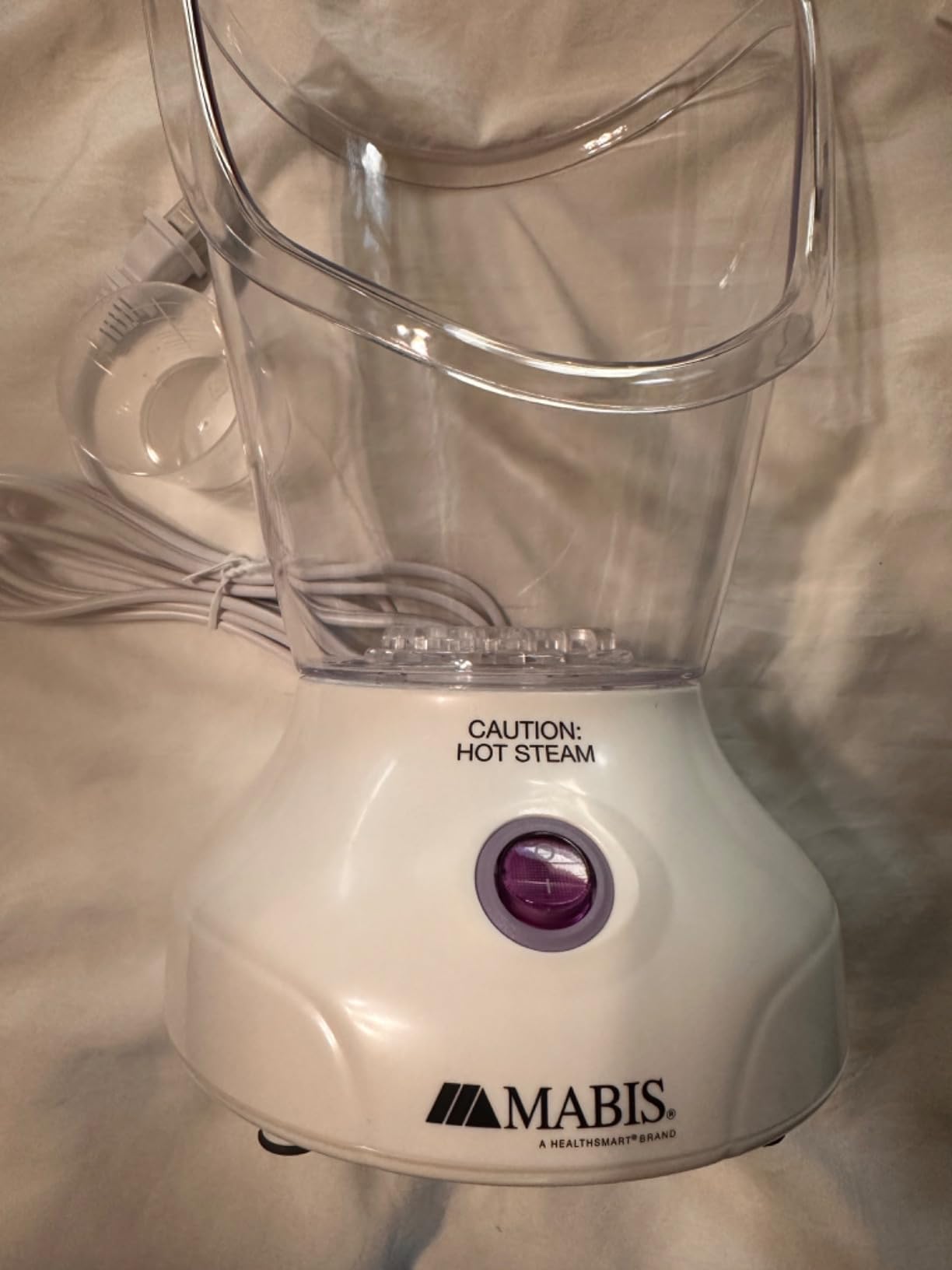 Mabis Steam Inhaler with Adjustable Facial & Nasal Mask (FSA/HSA) - Natural Vapor Inhaler Therapy for Sinus Relief, Skincare, & Pore Cleansing | Plug-in Vaporizer Humidifier customer photo 2