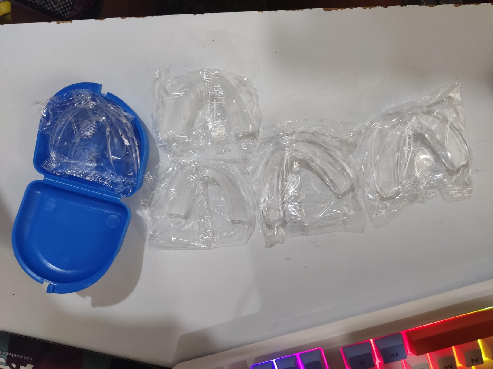 The ConfiDental - Pack of 4 Moldable Mouth Guard for Teeth Grinding Clenching Bruxism, Sport Athletic, Whitening Tray, Including 2 Regular and 2 Heavy Duty Guard customer photo 2