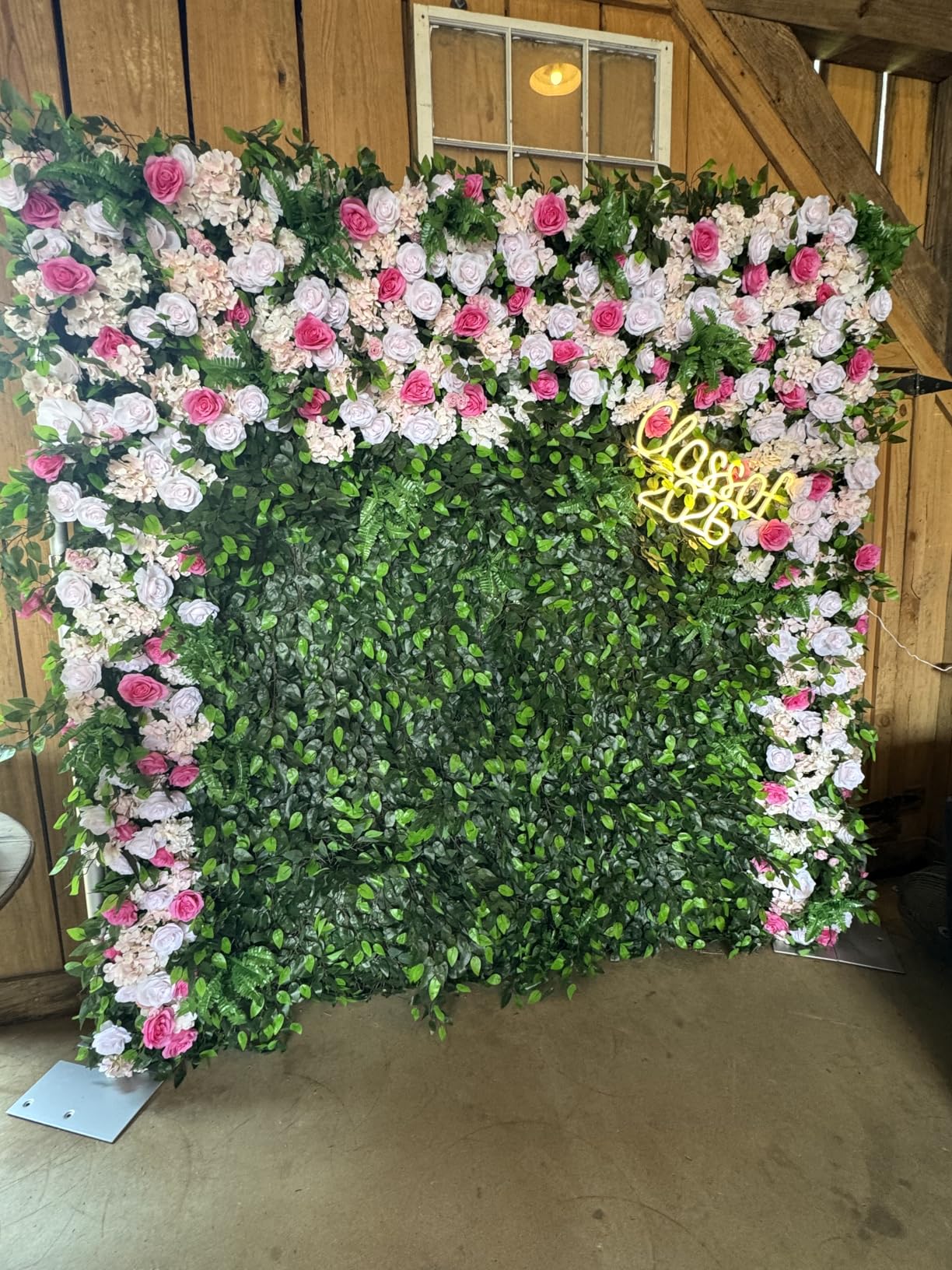10x10 Pipe and Drape Stand Kit, Heavy Duty Backdrop Stand Adjustable, Sturdy Metal Back Drop Decoration Frame with Flat Base for Parties, Flower Wall, Wedding, Event, Trade Shows, Photo Shoot customer photo 1