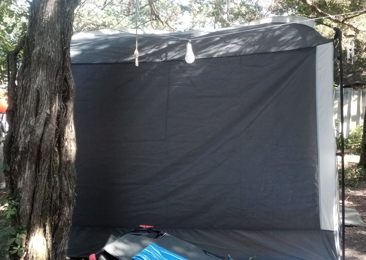 DMH OUTDOORS Screen House Tent 13x9 FT with Netting Mesh & 2 Magnetic Doors | Portable Sunshade Screen Room Canopy Shelter with Projection Screen for 12 People customer photo 1