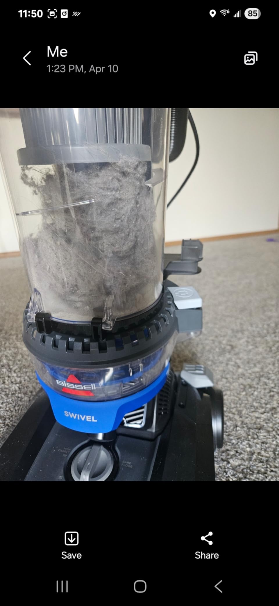 Bissell CleanView Swivel Rewind Vacuum with Automatic Cord Rewind, 3837 customer photo 1
