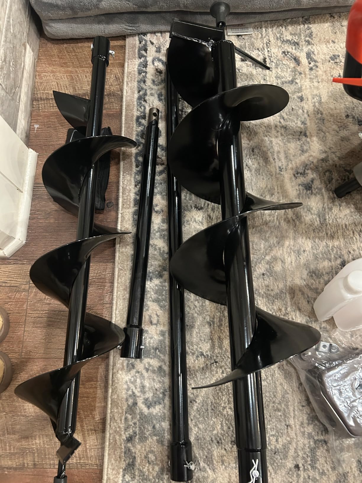72CC Newly Upgraded Post Hole Digger Gas Powered, 2 Stroke Auger Post Hole Digger with 2 Drill Bits (6